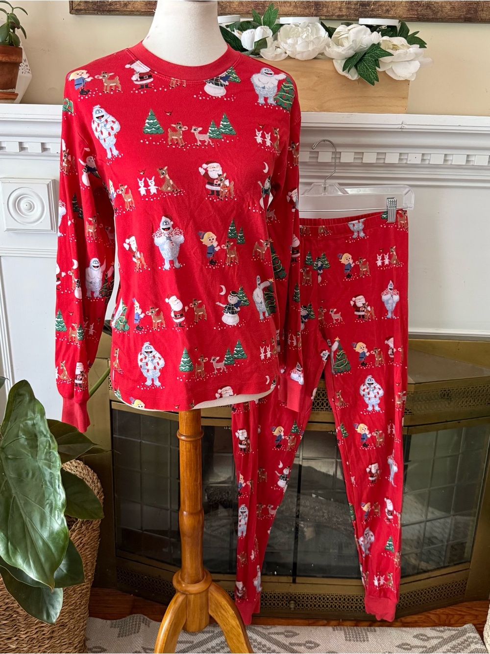 Pottery Barn kids Adult Rudolph Holiday Christmas pajama set